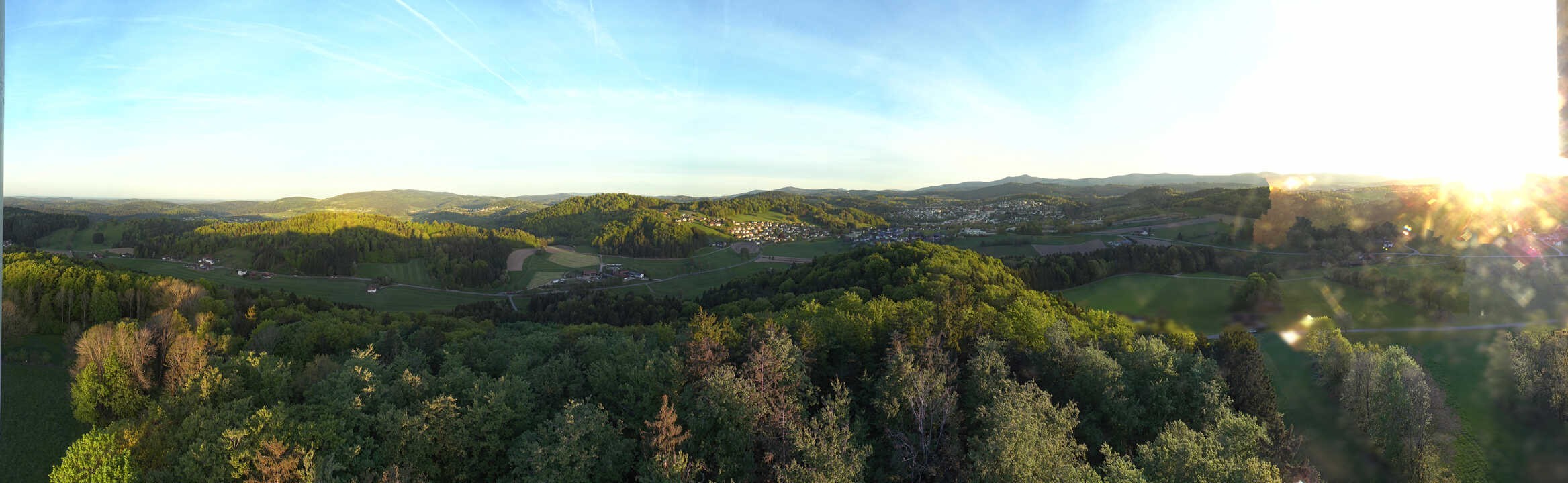 Archiv Foto Webcam Panoramablick über Grafenau im Bayerischen Wald