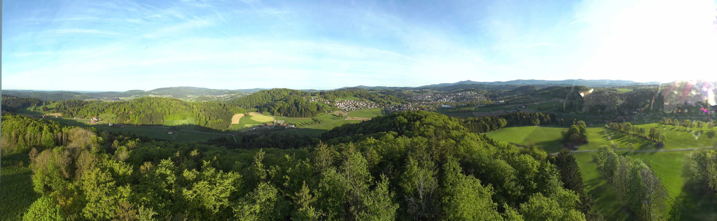 Archiv Foto Webcam Panoramablick über Grafenau im Bayerischen Wald