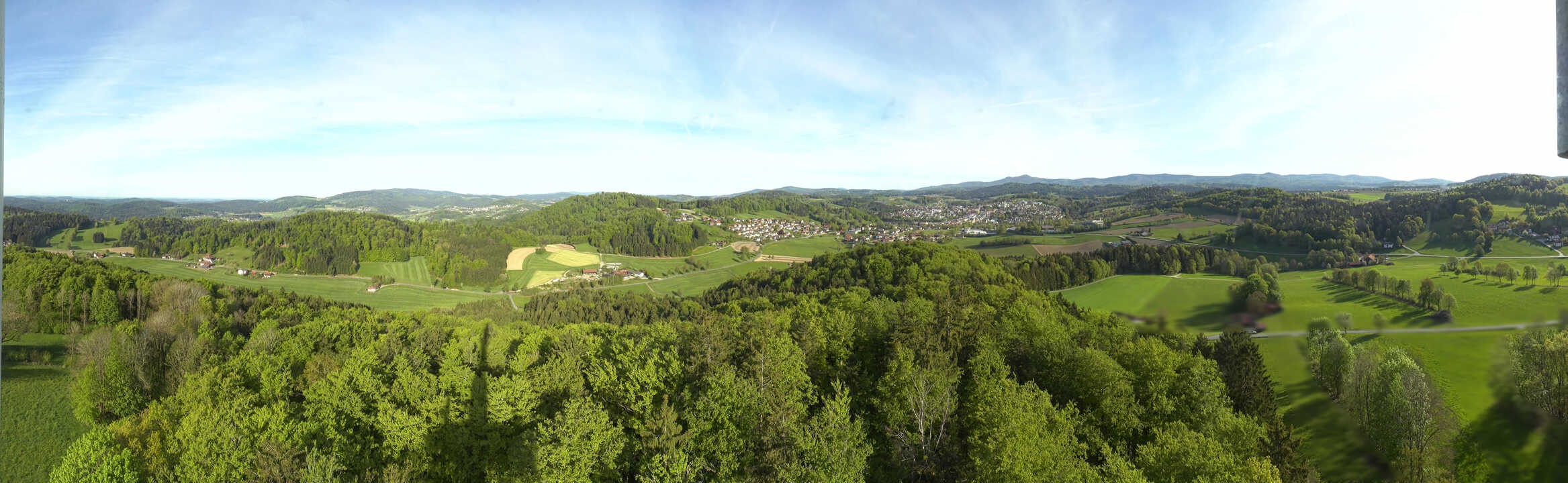 Archiv Foto Webcam Panoramablick über Grafenau im Bayerischen Wald