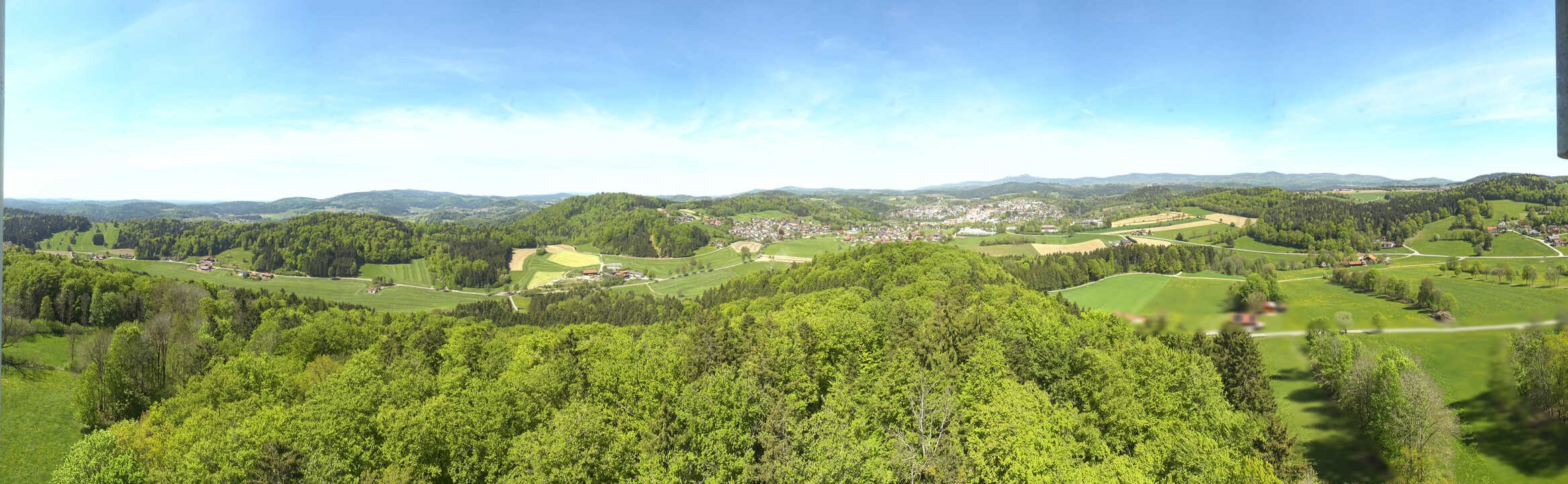 Archiv Foto Webcam Panoramablick über Grafenau im Bayerischen Wald
