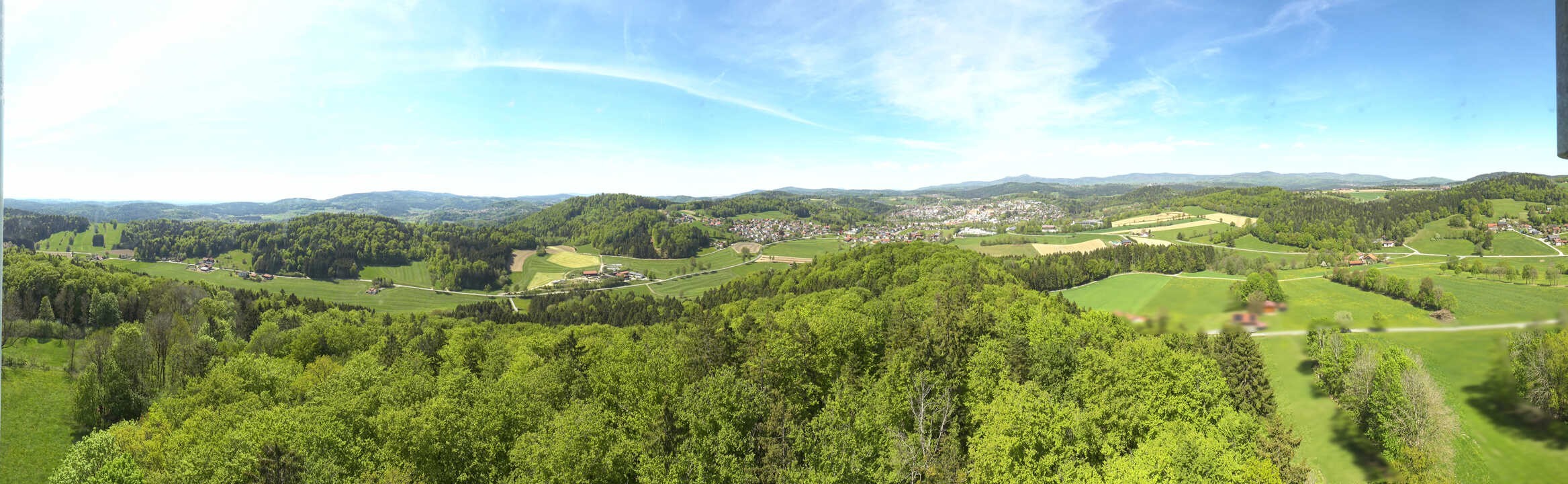 Archiv Foto Webcam Panoramablick über Grafenau im Bayerischen Wald