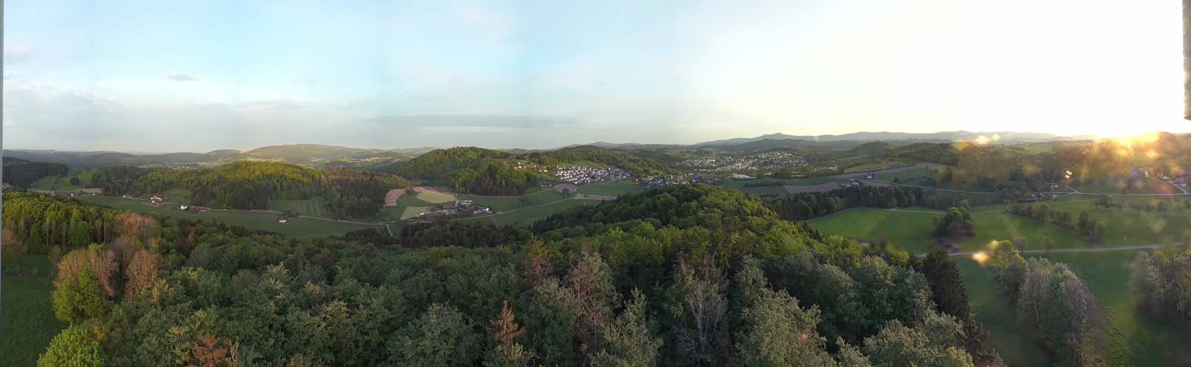 Archiv Foto Webcam Panoramablick über Grafenau im Bayerischen Wald