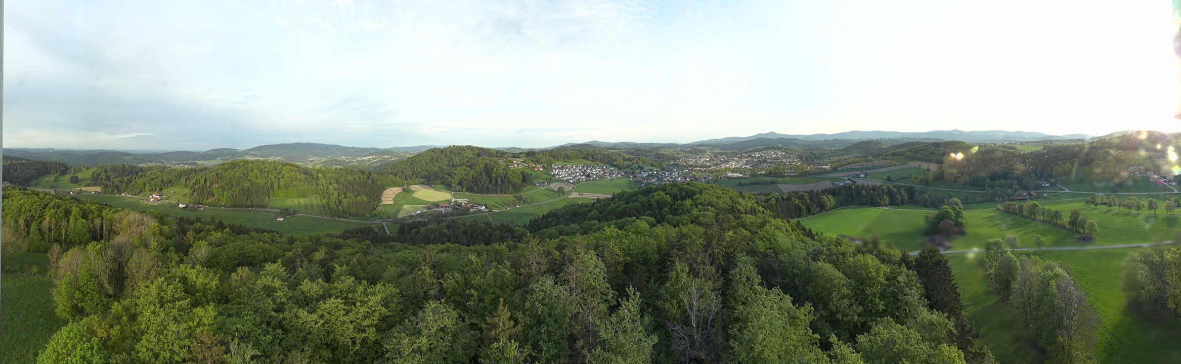 Archiv Foto Webcam Panoramablick über Grafenau im Bayerischen Wald