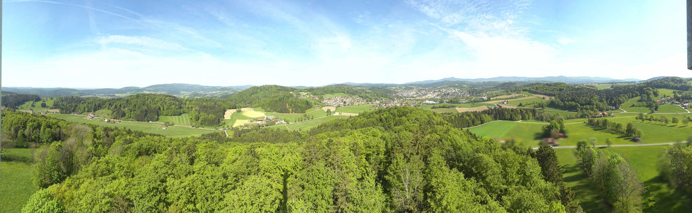 Archiv Foto Webcam Panoramablick über Grafenau im Bayerischen Wald