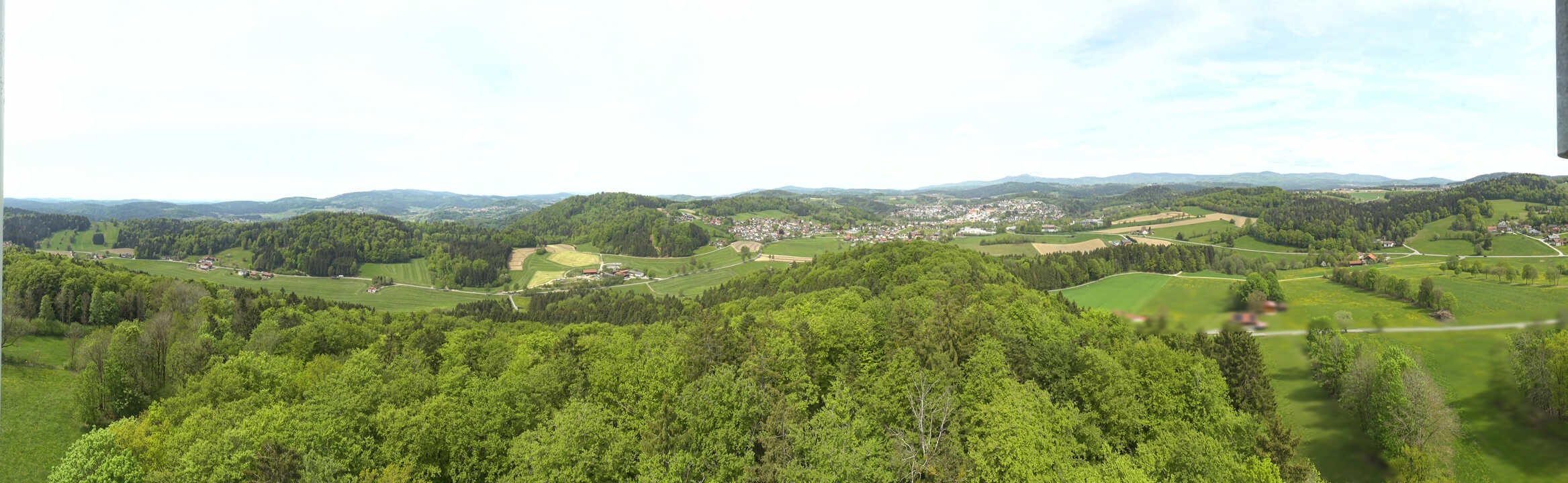 Archiv Foto Webcam Panoramablick über Grafenau im Bayerischen Wald