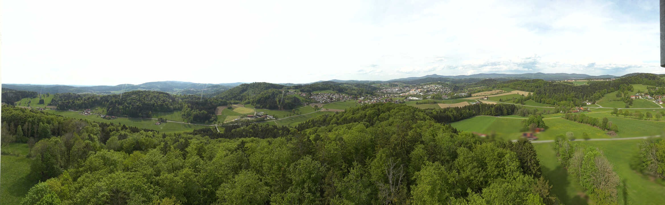 Archiv Foto Webcam Panoramablick über Grafenau im Bayerischen Wald