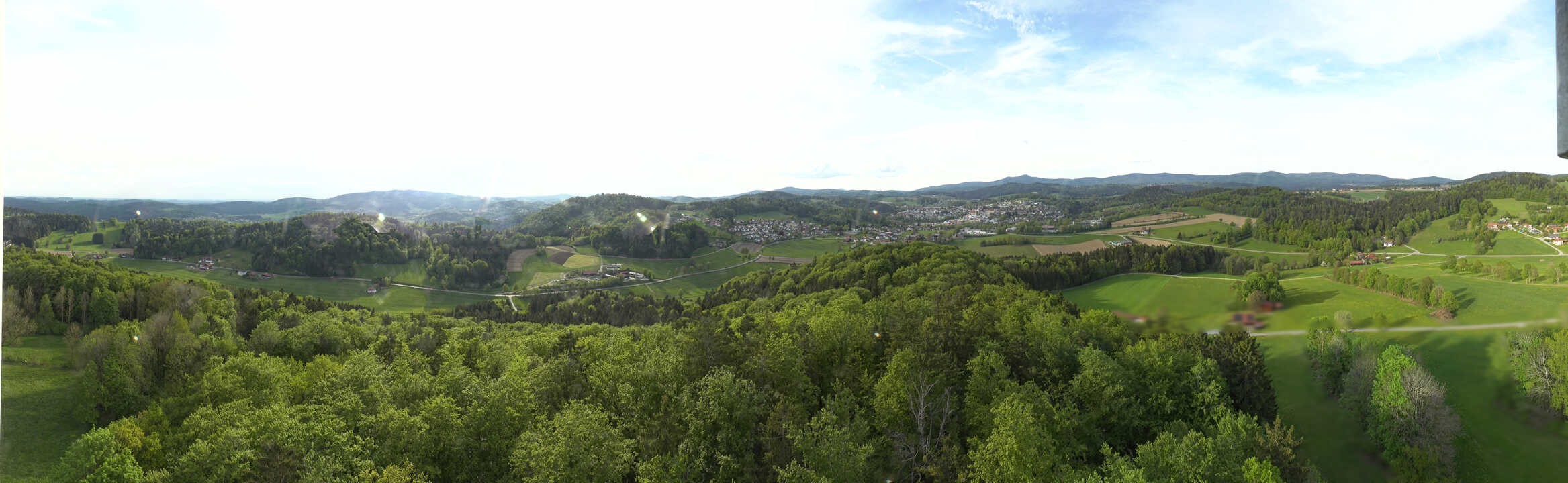 Archiv Foto Webcam Panoramablick über Grafenau im Bayerischen Wald