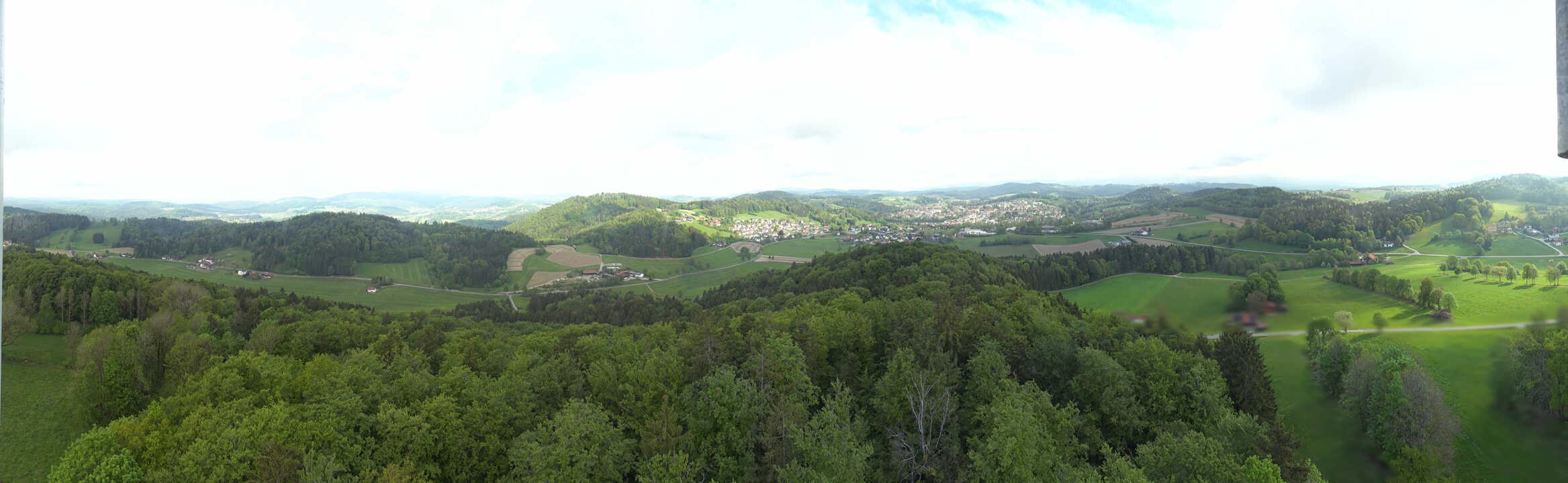Archived image Webcam Panoramic view of Grafenau in the Bavarian Forest