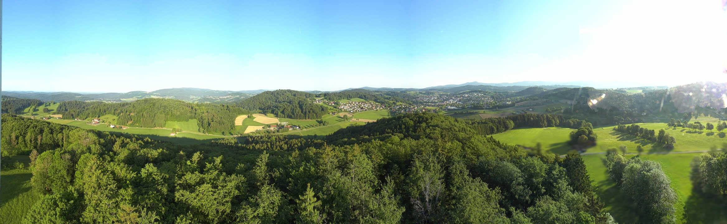 Archiv Foto Webcam Panoramablick über Grafenau im Bayerischen Wald