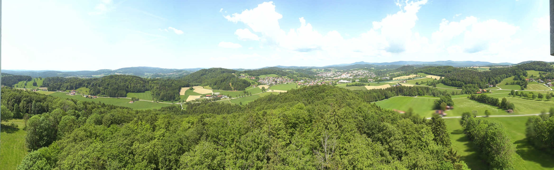Archiv Foto Webcam Panoramablick über Grafenau im Bayerischen Wald