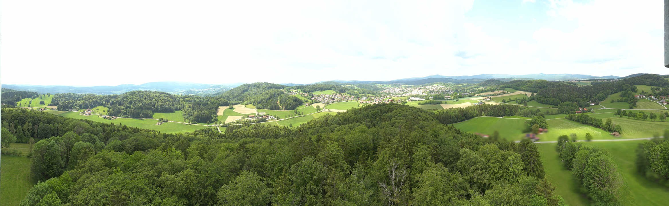 Archiv Foto Webcam Panoramablick über Grafenau im Bayerischen Wald