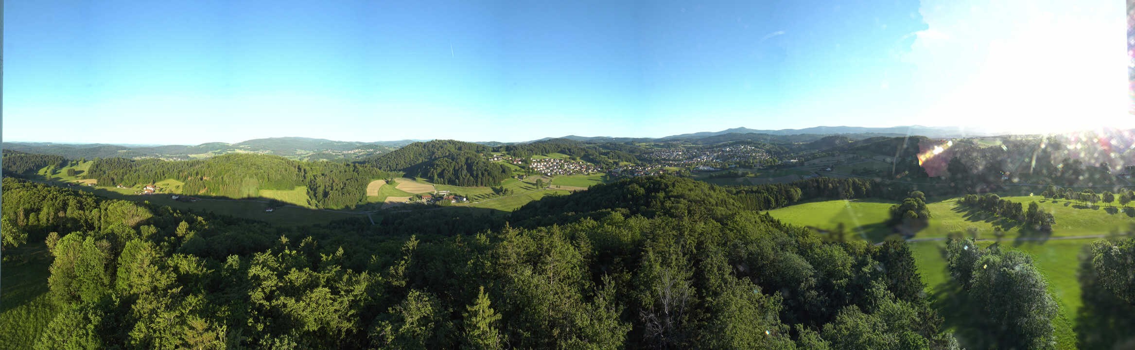Archiv Foto Webcam Panoramablick über Grafenau im Bayerischen Wald