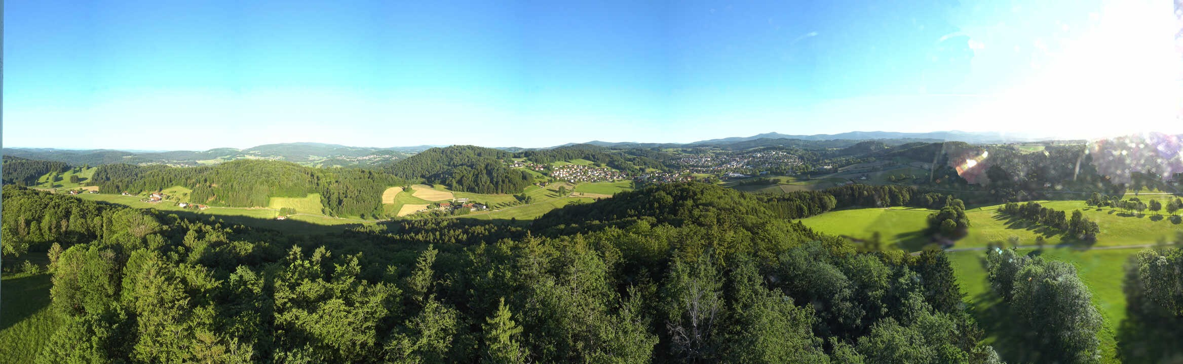 Archiv Foto Webcam Panoramablick über Grafenau im Bayerischen Wald