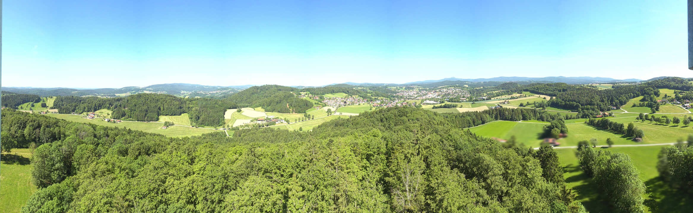 Archiv Foto Webcam Panoramablick über Grafenau im Bayerischen Wald