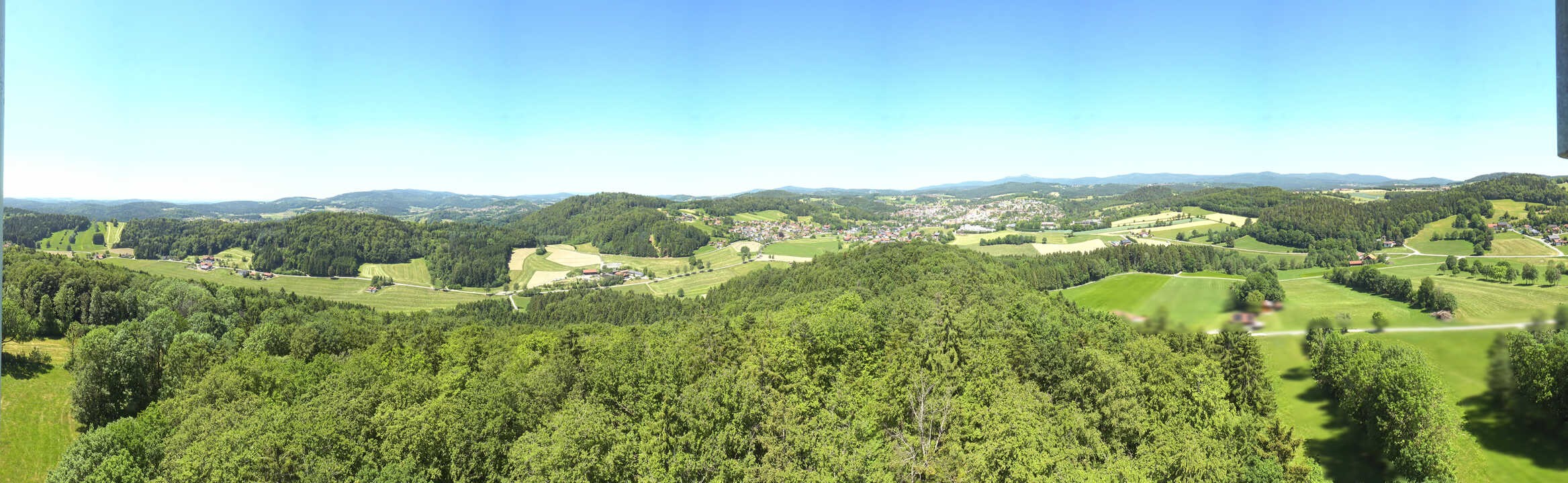 Archiv Foto Webcam Panoramablick über Grafenau im Bayerischen Wald