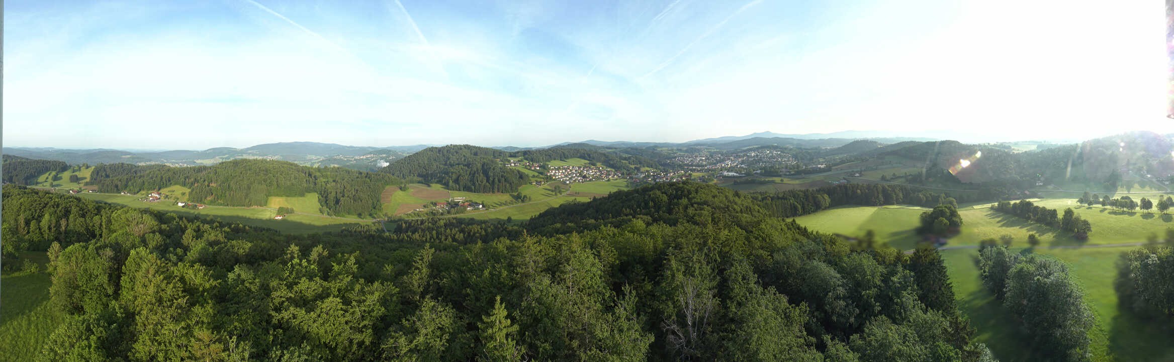 Archiv Foto Webcam Panoramablick über Grafenau im Bayerischen Wald
