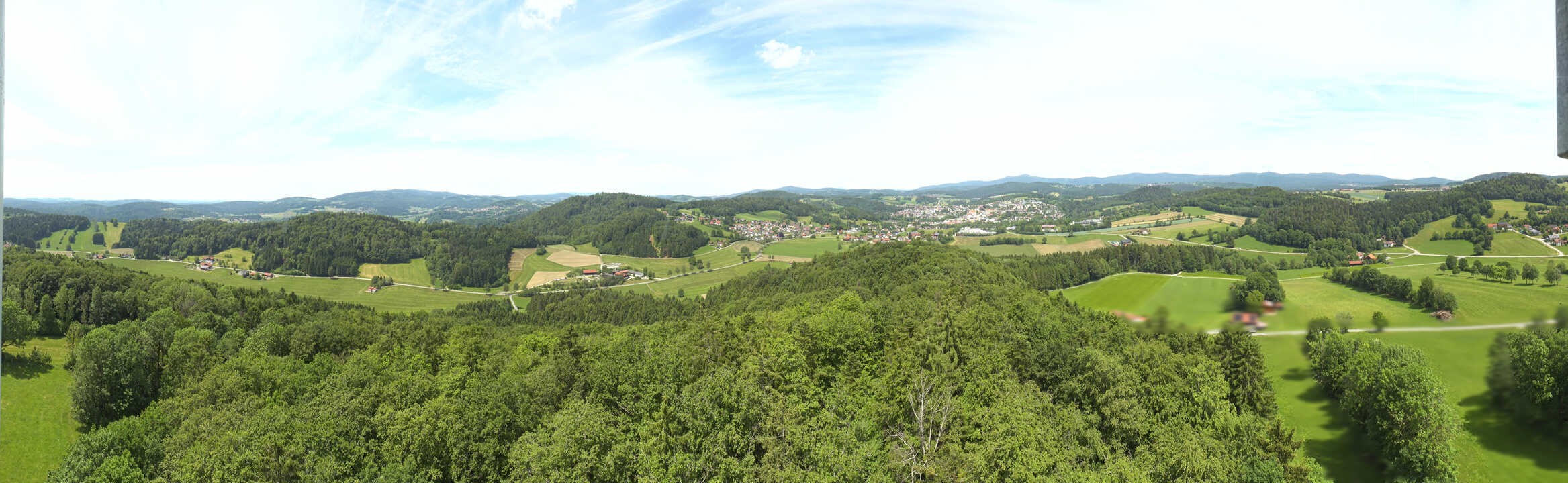 Archiv Foto Webcam Panoramablick über Grafenau im Bayerischen Wald