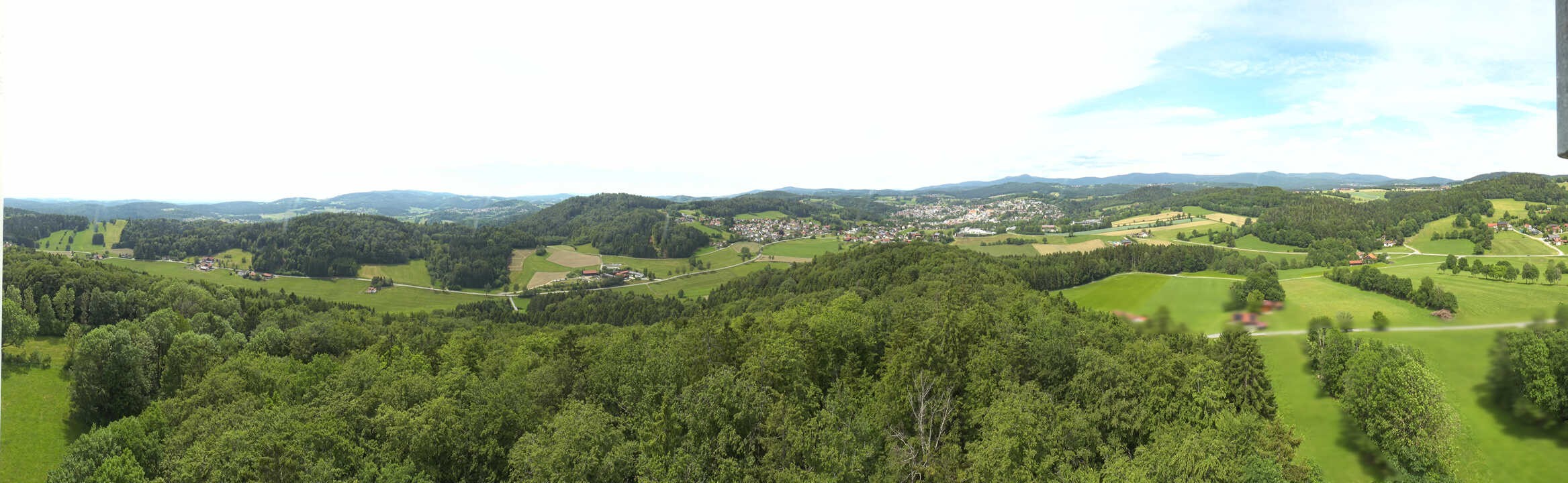 Archiv Foto Webcam Panoramablick über Grafenau im Bayerischen Wald