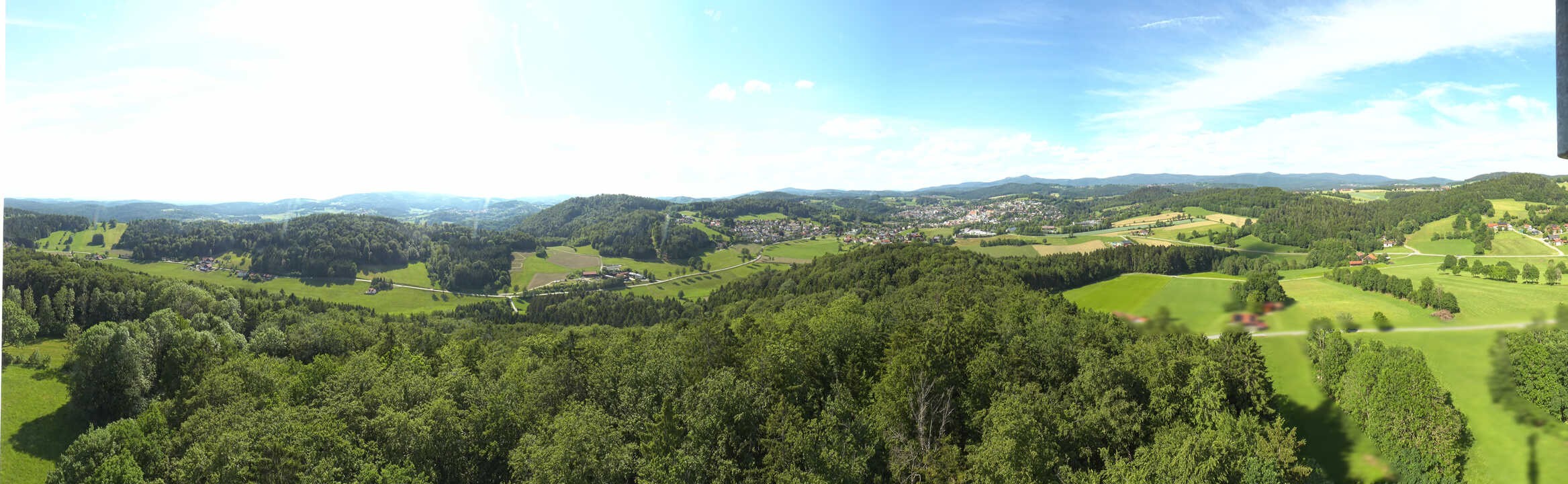 Archiv Foto Webcam Panoramablick über Grafenau im Bayerischen Wald