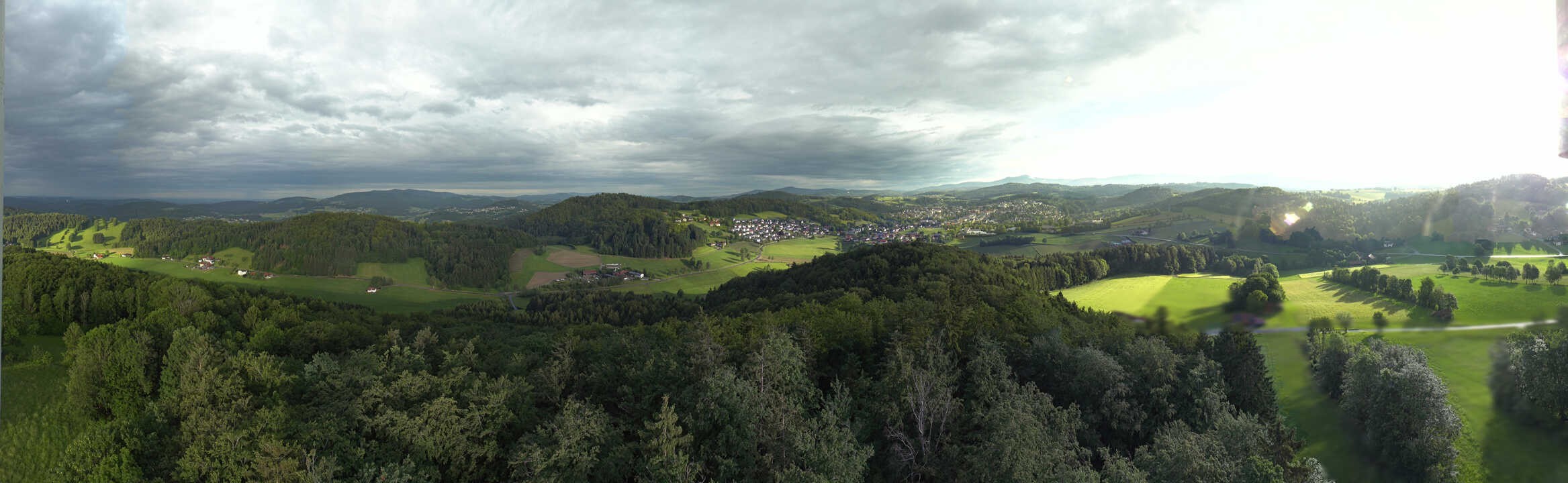 Archiv Foto Webcam Panoramablick über Grafenau im Bayerischen Wald