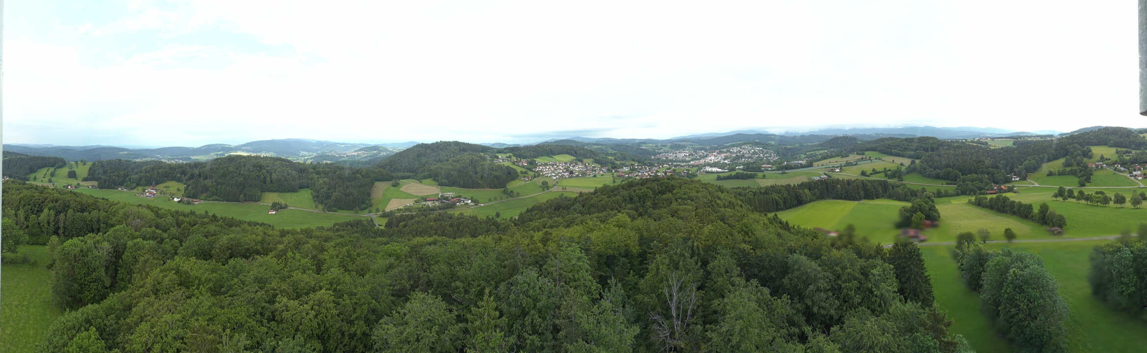 Archiv Foto Webcam Panoramablick über Grafenau im Bayerischen Wald