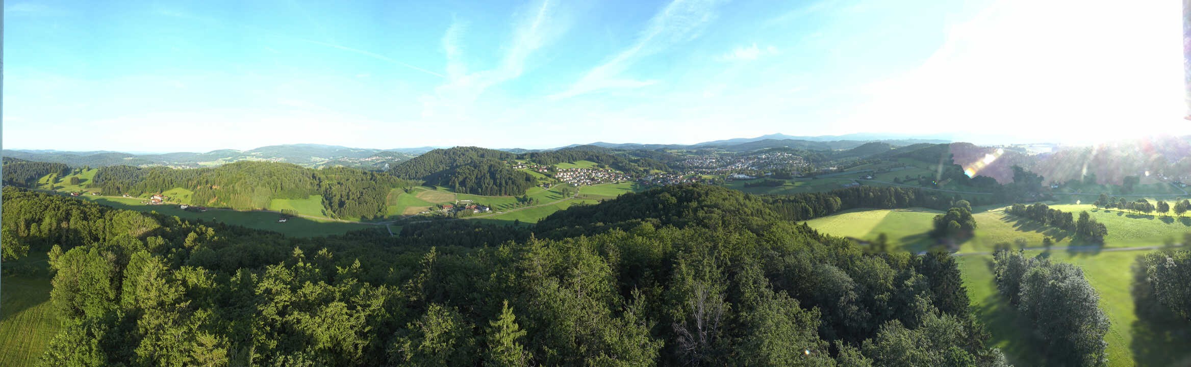 Archiv Foto Webcam Panoramablick über Grafenau im Bayerischen Wald