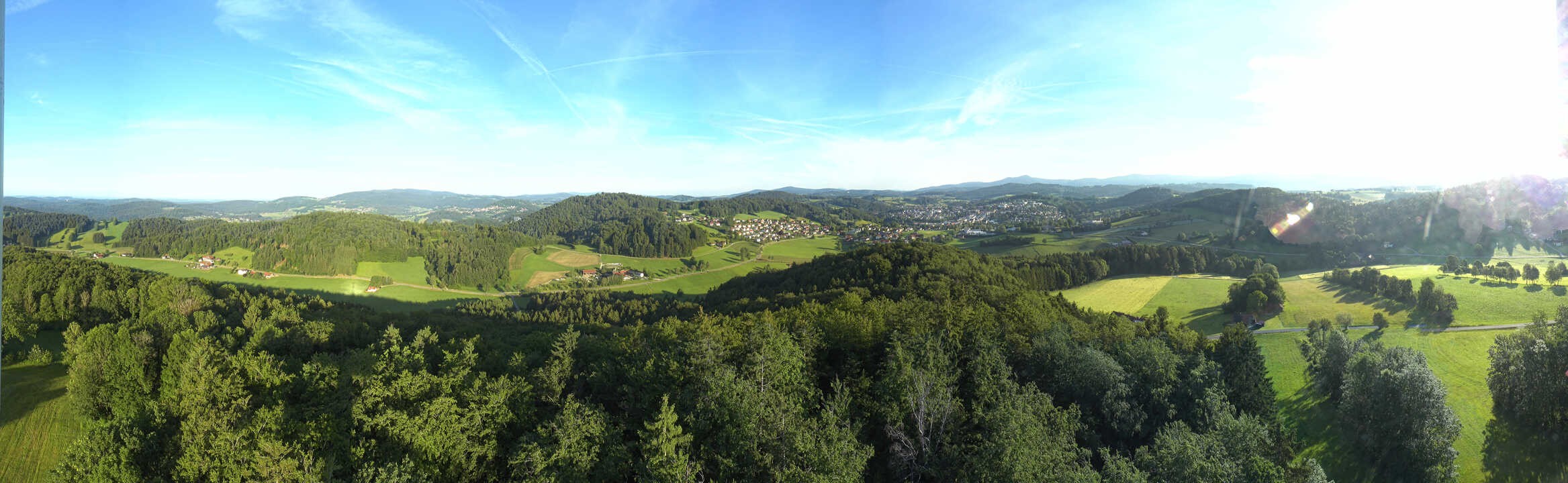 Archiv Foto Webcam Panoramablick über Grafenau im Bayerischen Wald