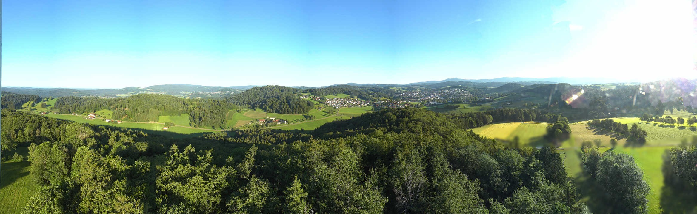 Archiv Foto Webcam Panoramablick über Grafenau im Bayerischen Wald