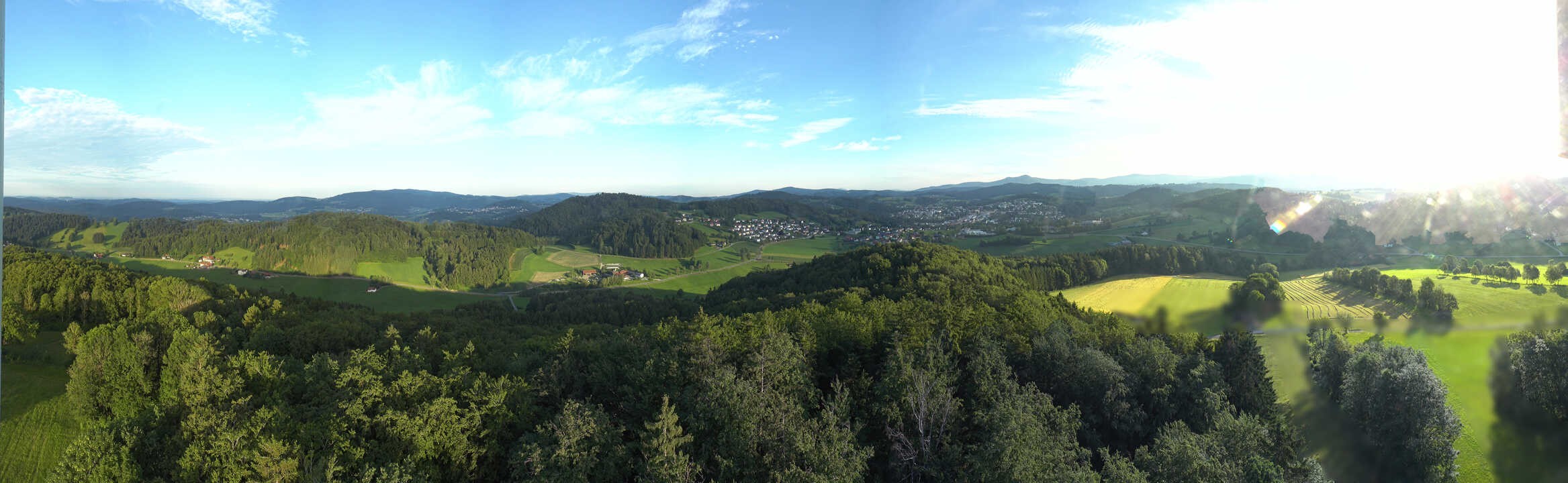 Archiv Foto Webcam Panoramablick über Grafenau im Bayerischen Wald