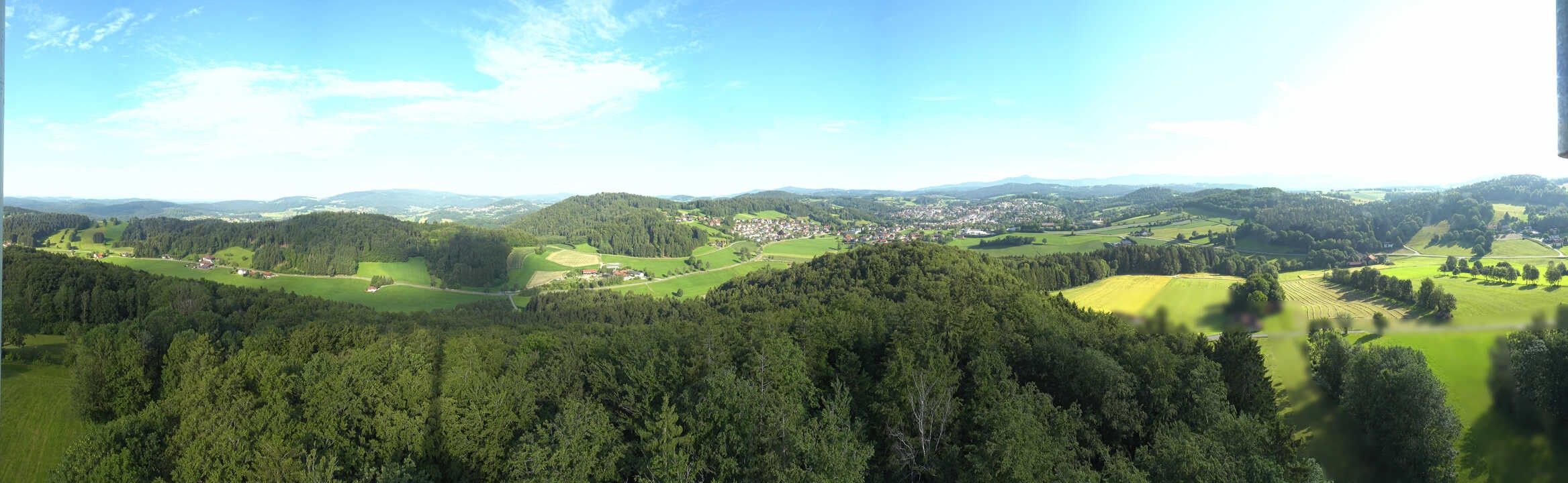 Archiv Foto Webcam Panoramablick über Grafenau im Bayerischen Wald