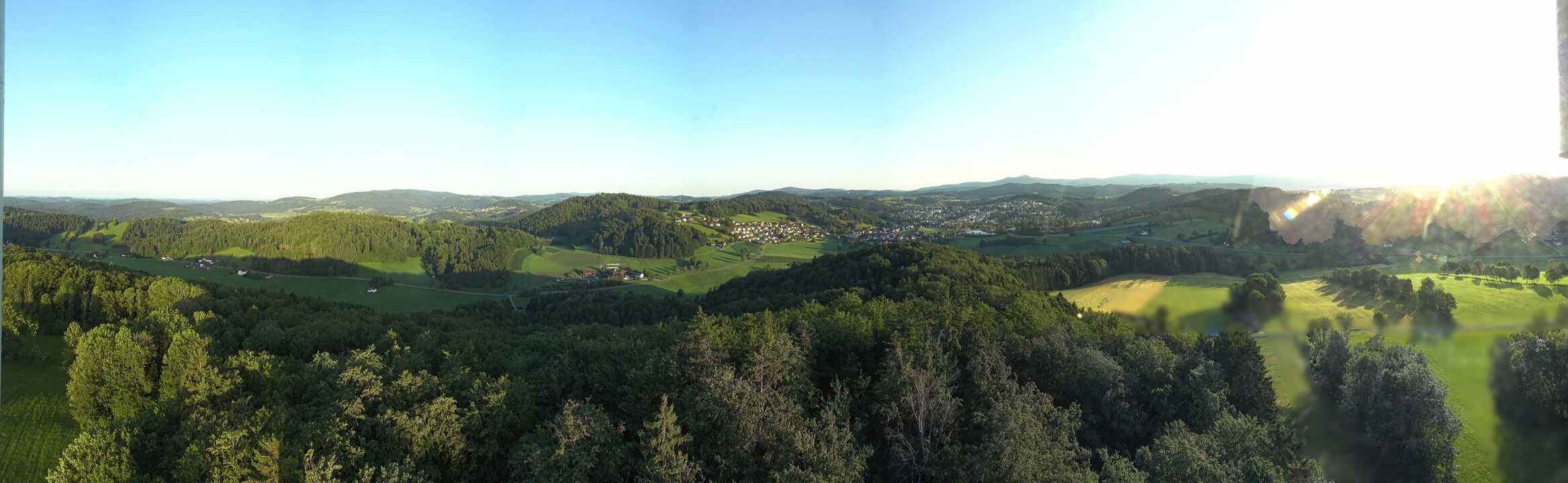 Archiv Foto Webcam Panoramablick über Grafenau im Bayerischen Wald