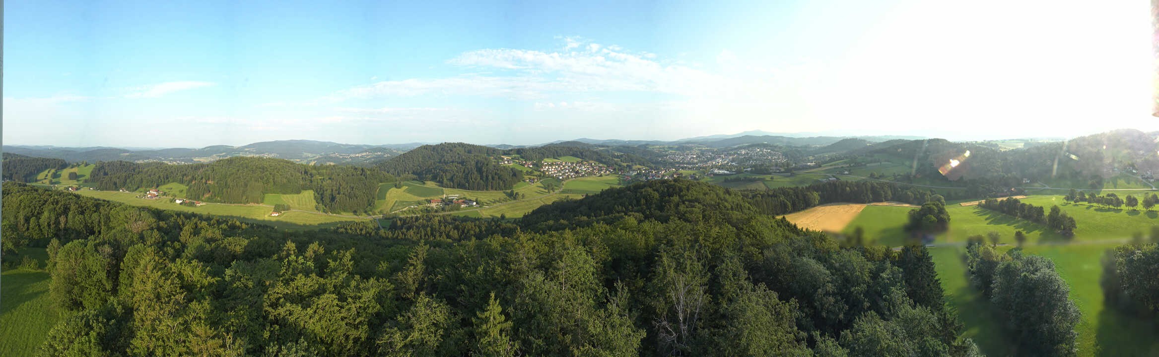 Archiv Foto Webcam Panoramablick über Grafenau im Bayerischen Wald