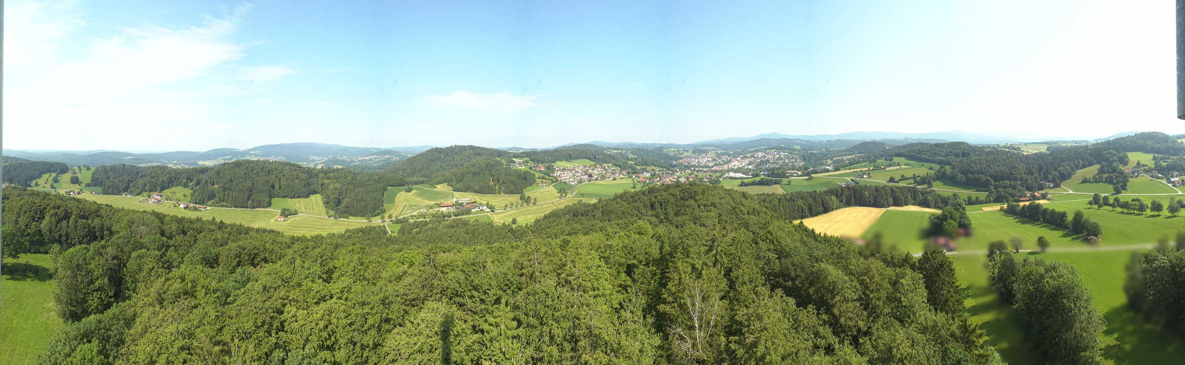 Archiv Foto Webcam Panoramablick über Grafenau im Bayerischen Wald