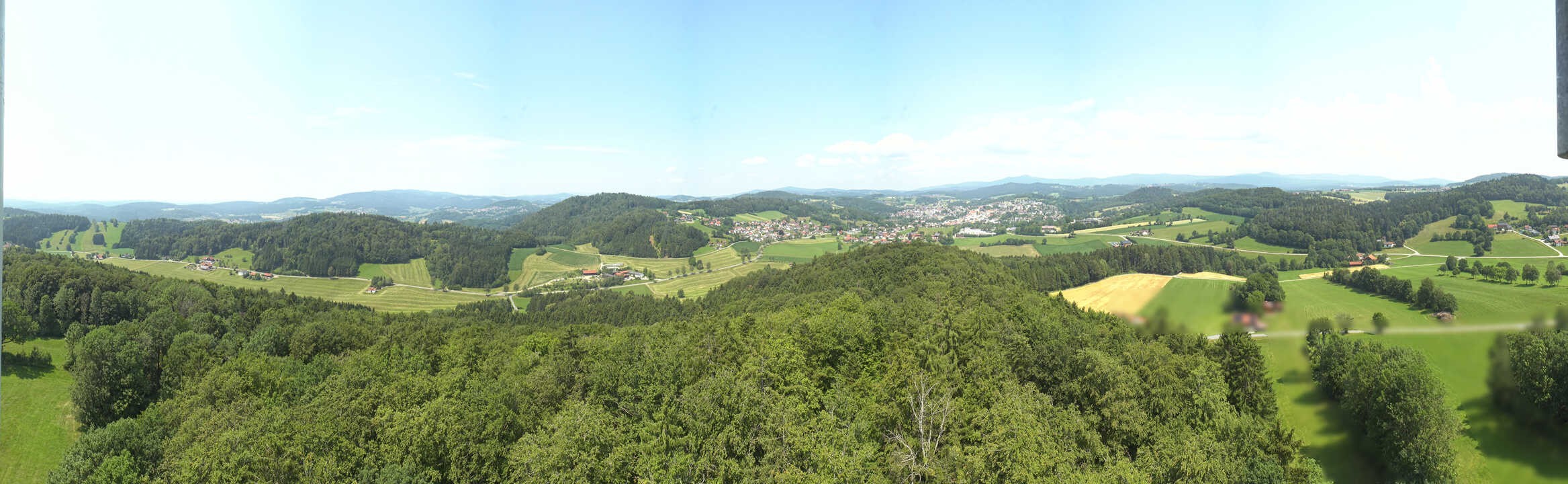 Archiv Foto Webcam Panoramablick über Grafenau im Bayerischen Wald