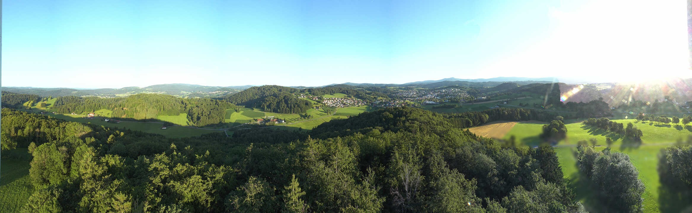 Archiv Foto Webcam Panoramablick über Grafenau im Bayerischen Wald