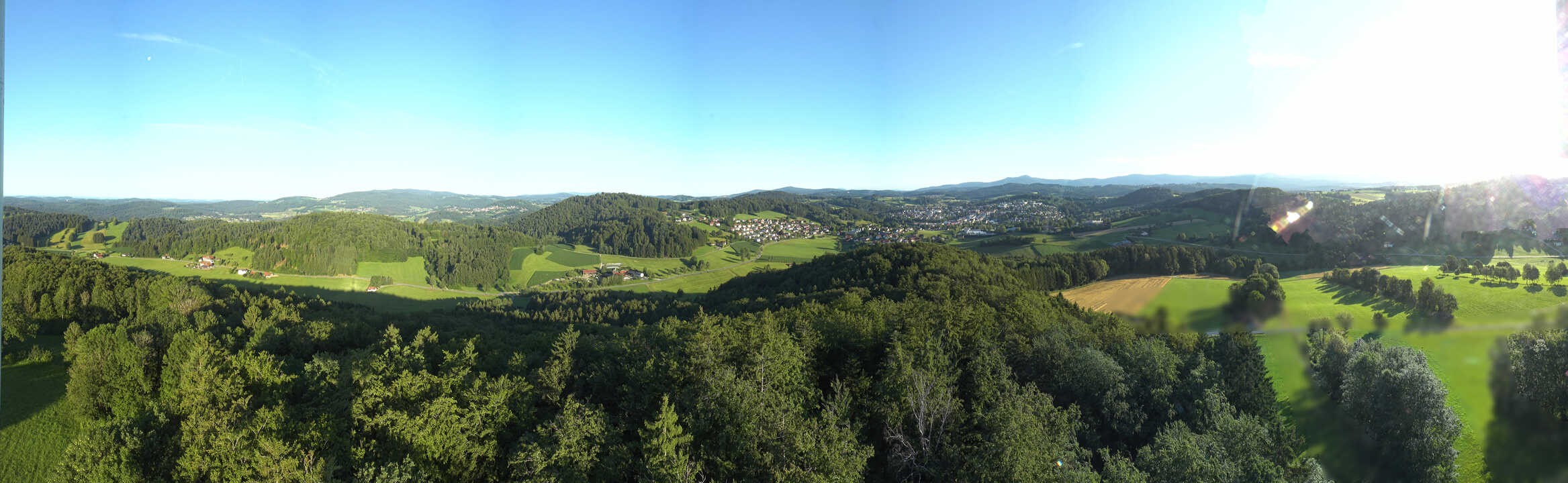 Archiv Foto Webcam Panoramablick über Grafenau im Bayerischen Wald
