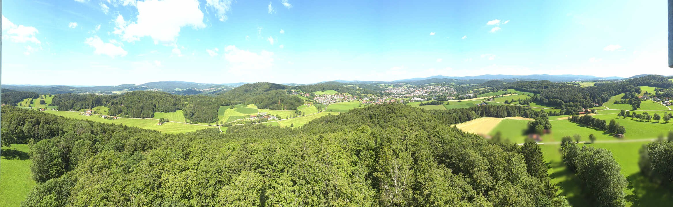 Archiv Foto Webcam Panoramablick über Grafenau im Bayerischen Wald