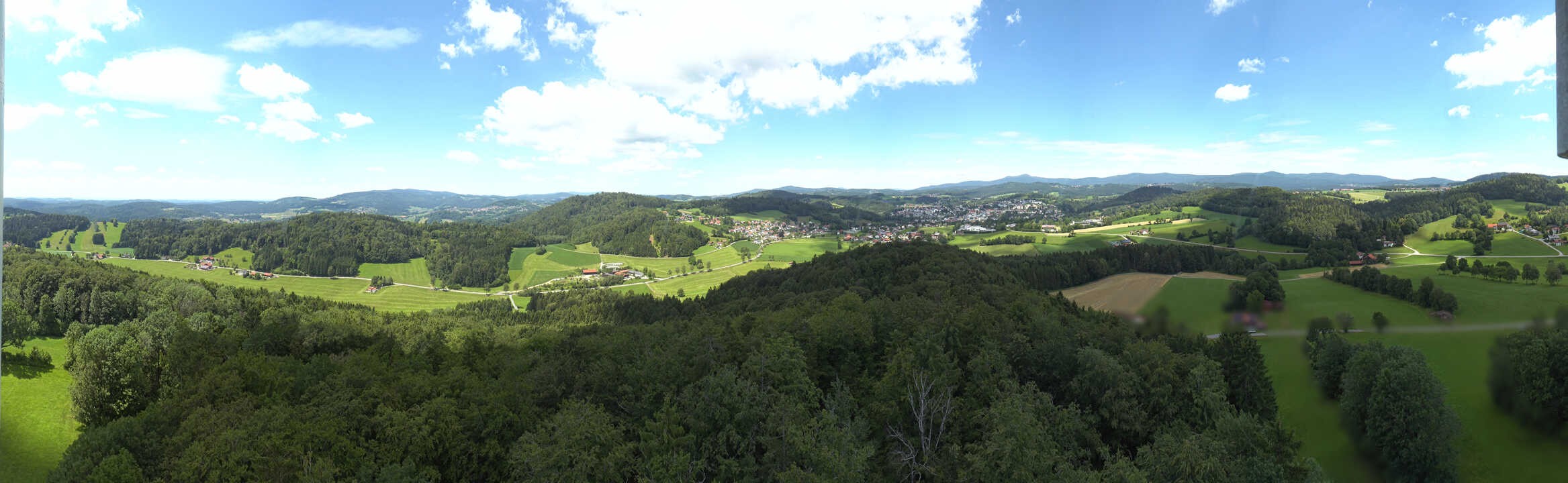 Archiv Foto Webcam Panoramablick über Grafenau im Bayerischen Wald
