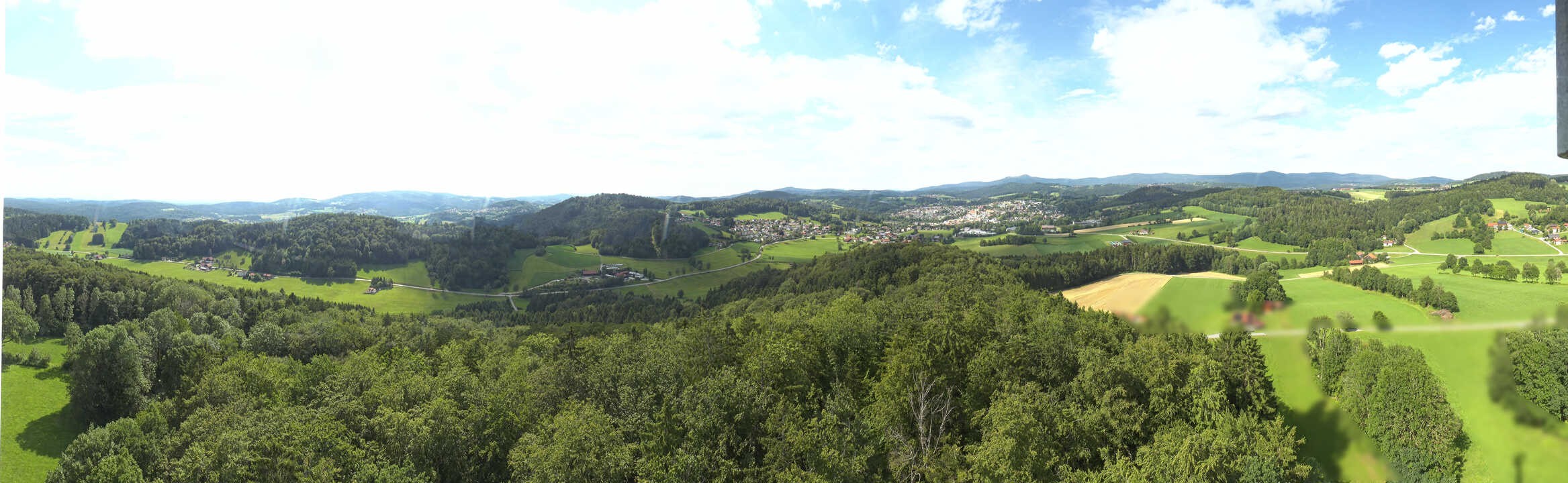 Archiv Foto Webcam Panoramablick über Grafenau im Bayerischen Wald
