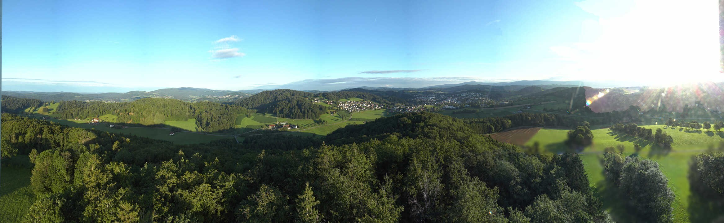Archiv Foto Webcam Panoramablick über Grafenau im Bayerischen Wald