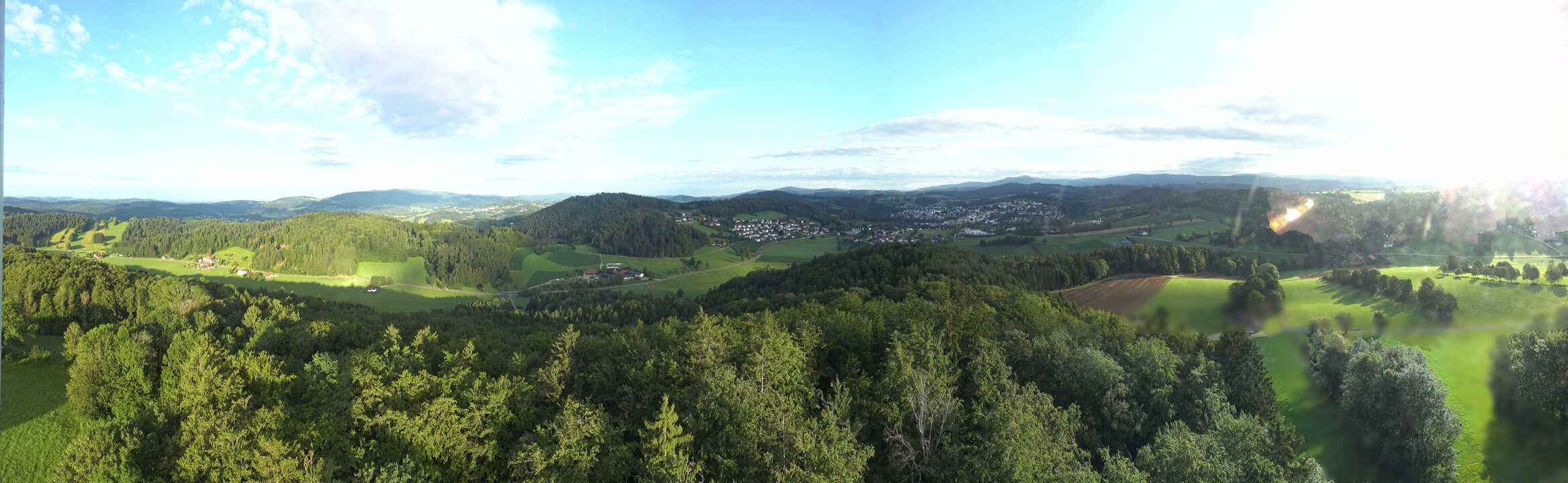 Archiv Foto Webcam Panoramablick über Grafenau im Bayerischen Wald