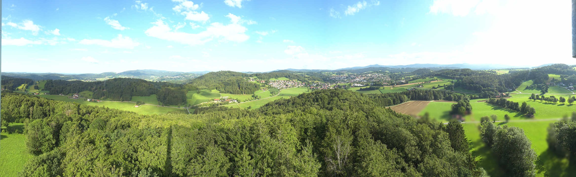 Archiv Foto Webcam Panoramablick über Grafenau im Bayerischen Wald