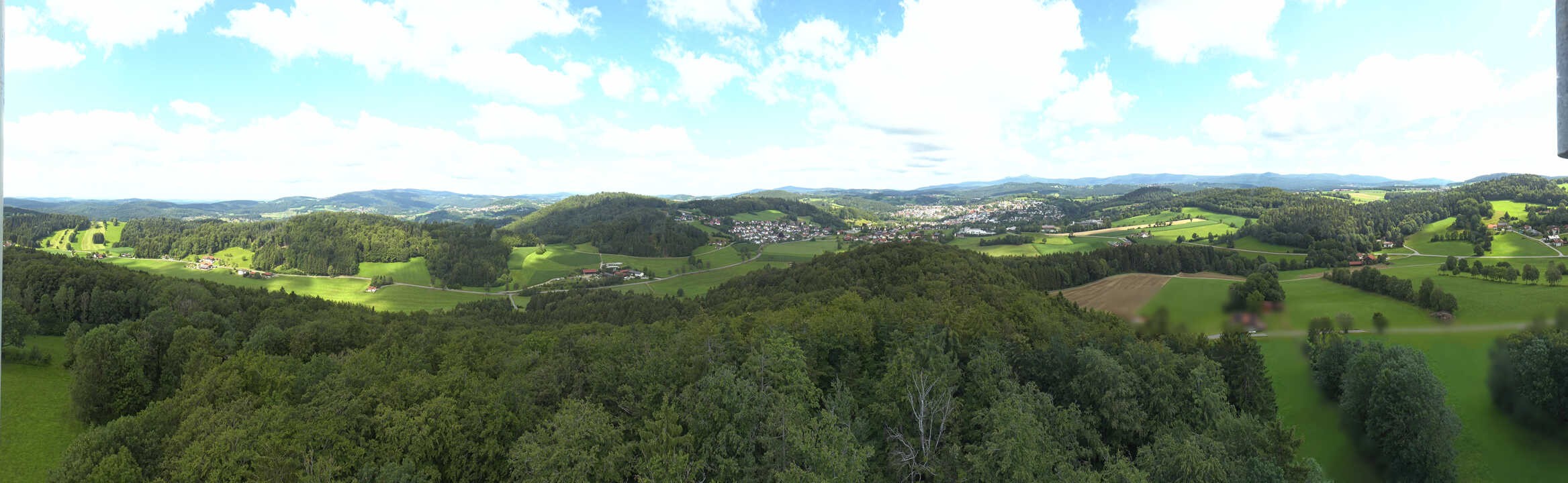 Archiv Foto Webcam Panoramablick über Grafenau im Bayerischen Wald
