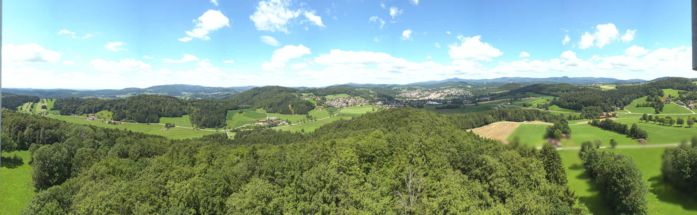 Archiv Foto Webcam Panoramablick über Grafenau im Bayerischen Wald
