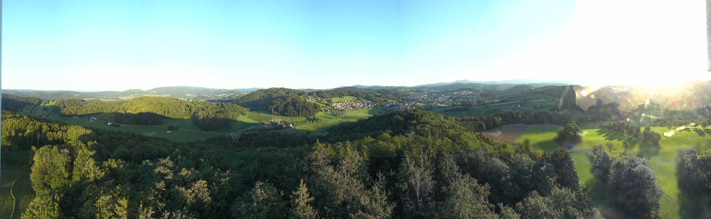 Archived image Webcam Panoramic view of Grafenau in the Bavarian Forest