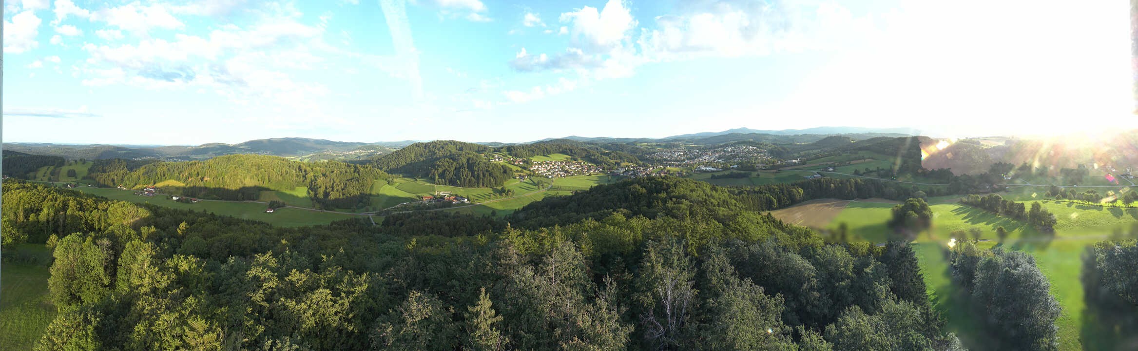 Archiv Foto Webcam Panoramablick über Grafenau im Bayerischen Wald