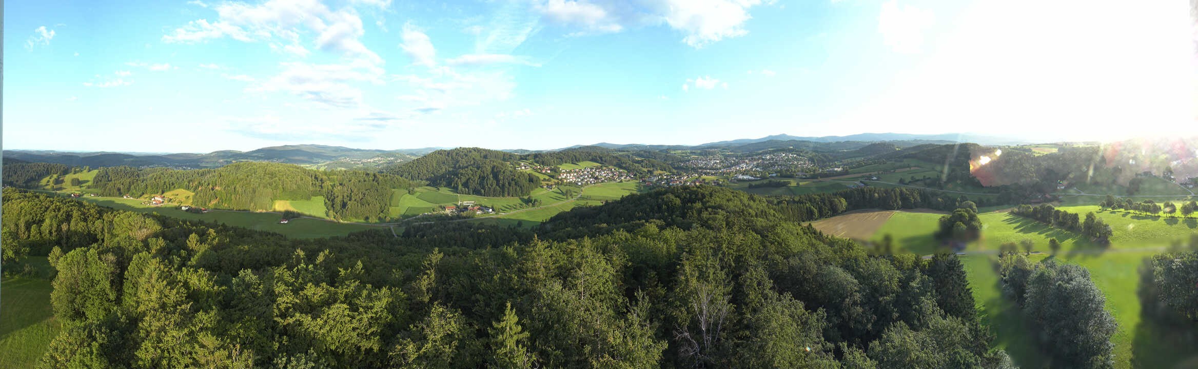 Archiv Foto Webcam Panoramablick über Grafenau im Bayerischen Wald