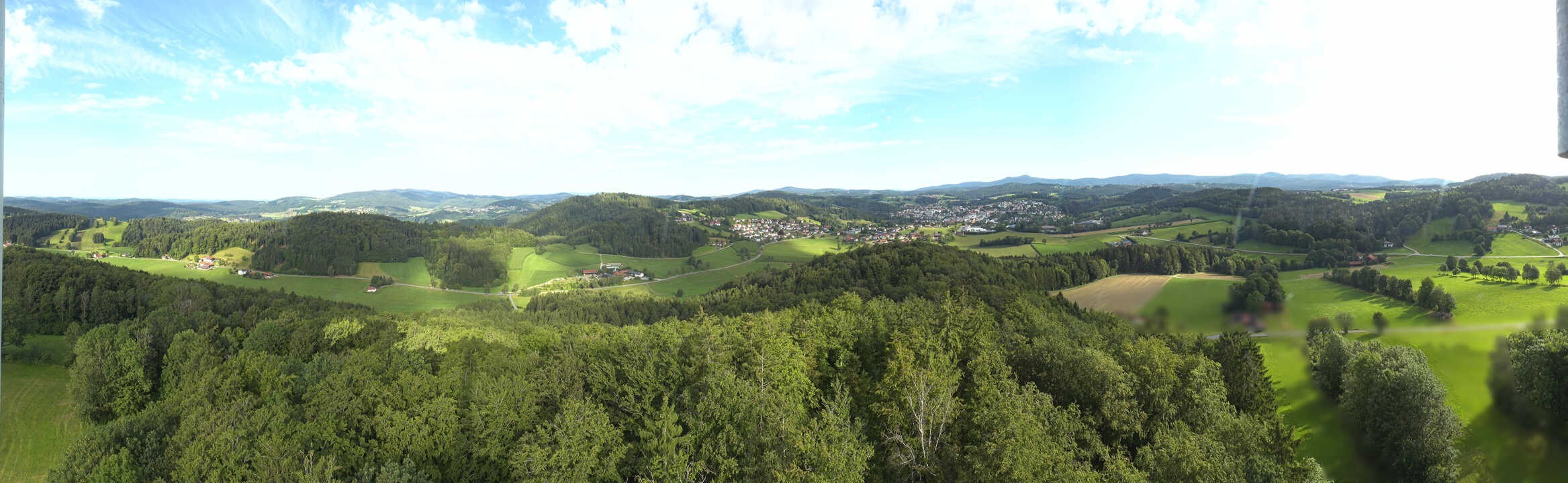 Archiv Foto Webcam Panoramablick über Grafenau im Bayerischen Wald