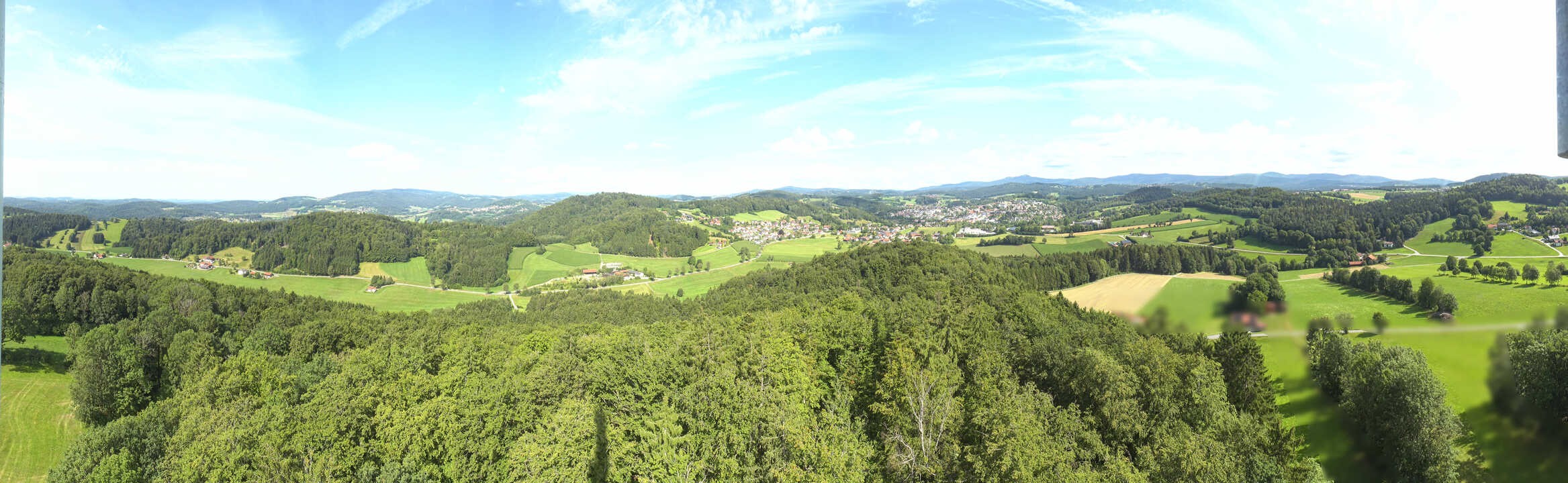 Archiv Foto Webcam Panoramablick über Grafenau im Bayerischen Wald
