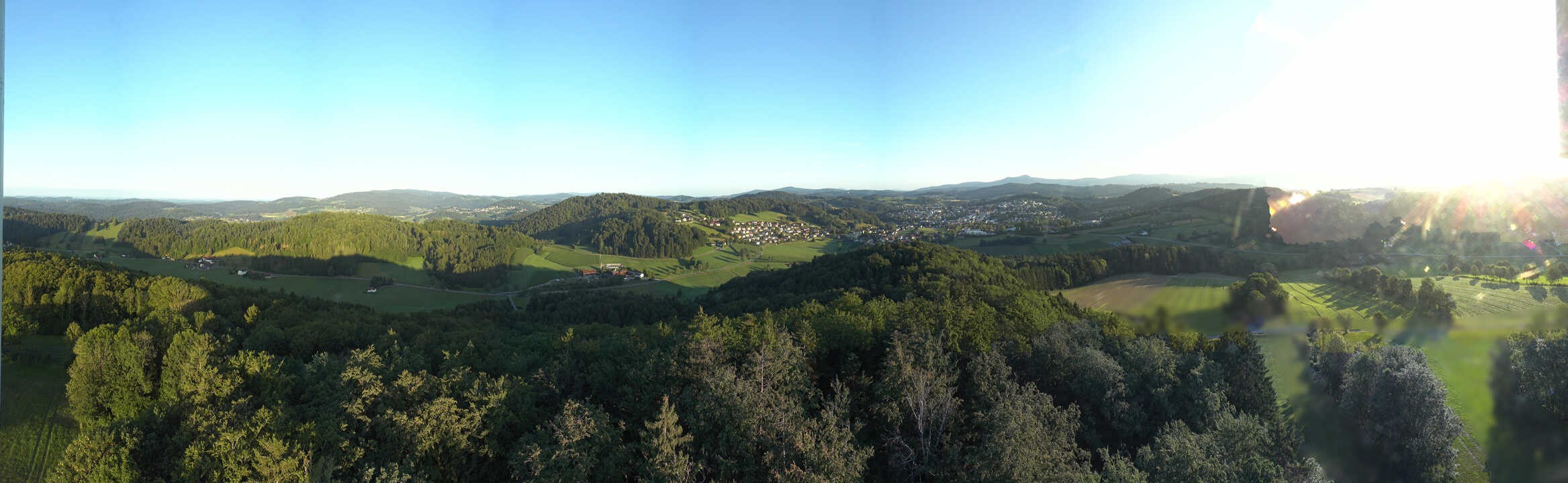 Archiv Foto Webcam Panoramablick über Grafenau im Bayerischen Wald